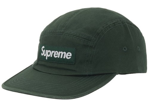 Supreme Washed Chino Twill Camp Cap FW25 - Green