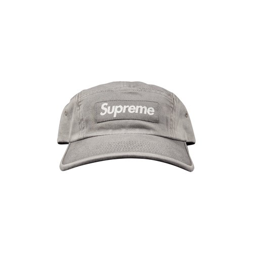 Supreme Washed Chino Twill Camp Cap - SS22H106 GREY