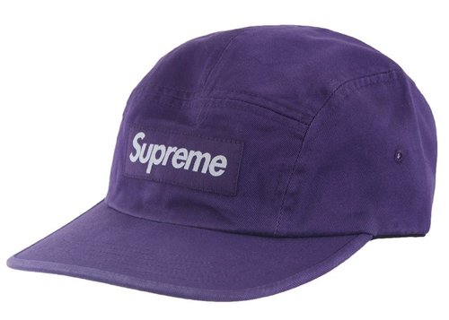 Supreme Washed Chino Twill Camp Cap SS24 - Purple