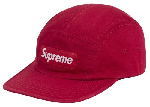 Supreme Washed Chino Twill Camp Cap SS25 - Red