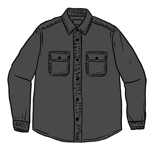 Supreme Washed Corduroy Shirt 'Black' - SS25S16 BLACK