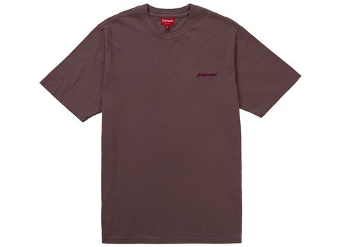 Supreme Washed Short Sleeve Tee Shirt - Brown