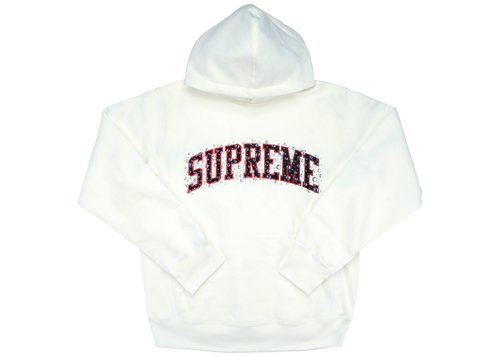 Supreme Water Arc Hooded Sweatshirt - White