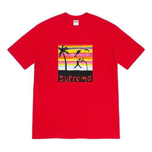 Supreme Week 8 Dunk Tee Pattern Printing Round Neck Short Sleeve - Multi-Color - SUP-SS21-635