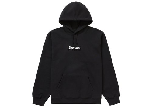 Supreme West Hollywood Box Logo Hooded Sweatshirt - Black