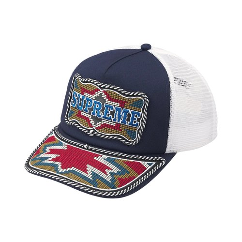 Supreme Western Embroidered Mesh Back 5-Panel - SS26H93 NAVY