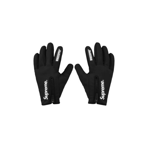Supreme WINDSTOPPER Zip Gloves - FW24A9 BLACK