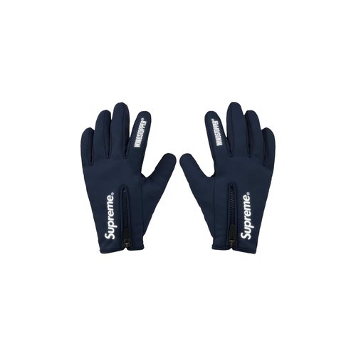 Supreme WINDSTOPPER Zip Gloves - FW24A9 NAVY