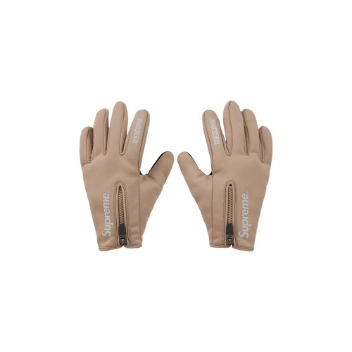 Supreme WINDSTOPPER Zip Gloves - FW24A9 TAUPE