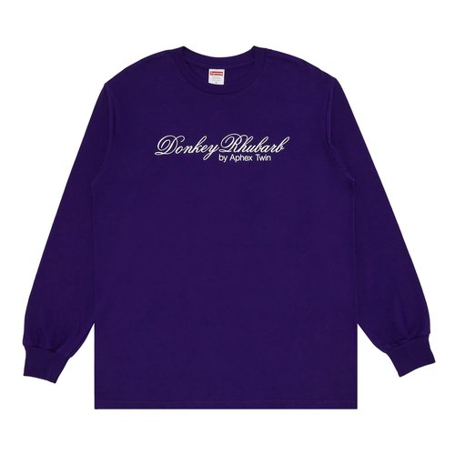 Supreme x Aphex Twin Donkey Rhubarb Long-Sleeve Tee 'Purple