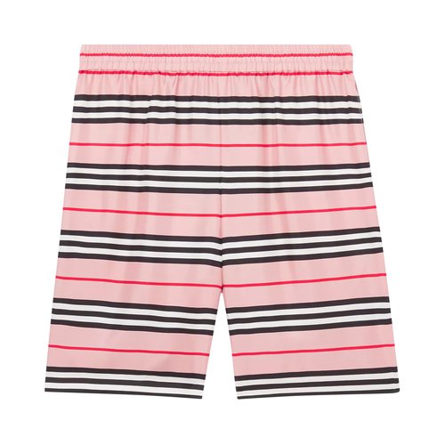 Supreme x Burberry Icon Stripe Silk Twill Shorts | Size L - Burberry Exclusive - 80526621