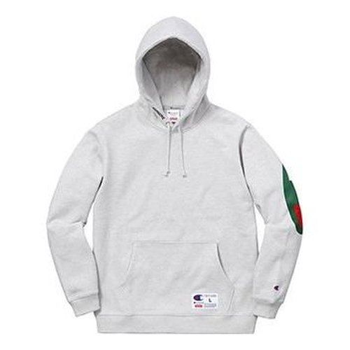 Supreme x Champion Hooded Sweatshirt - Black/White - SUP-SS18