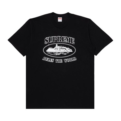 Supreme x Corteiz Rules The World Tee - FW23T58 BLACK