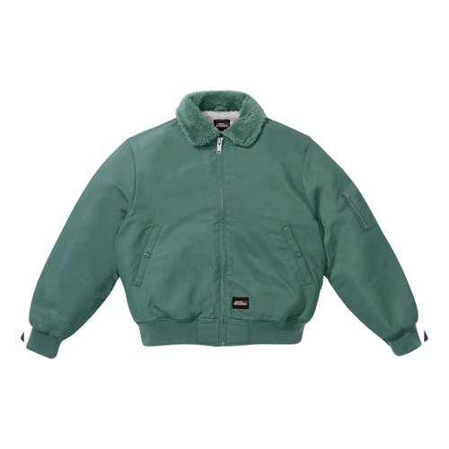 Supreme x Dickies FW23 Week9 Fur Collar Bomber Jacket - Green - SUP-FW23-161