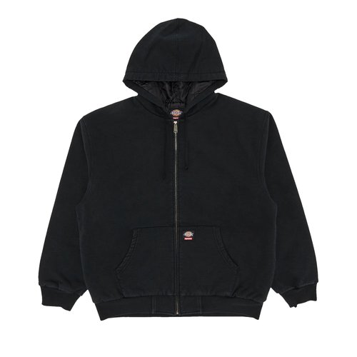 Supreme x Dickies Quilted Lined Zip Up Hooded Sweatshirt - FW24SW27 BLACK