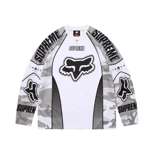 Supreme x Fox Racing DMX Jersey - FW25KN60 SNOW CAMO