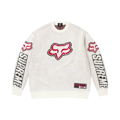 Supreme x Fox Racing Sweater - FW25SK36 WHITE