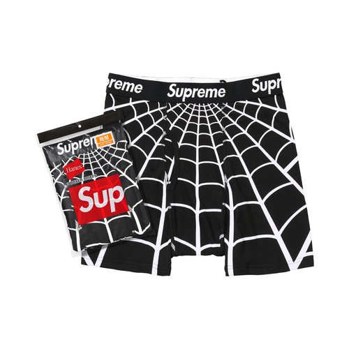 Supreme x Hanes Spider-Man Boxer Briefs - 2 Pack - SS26A66 BLACK
