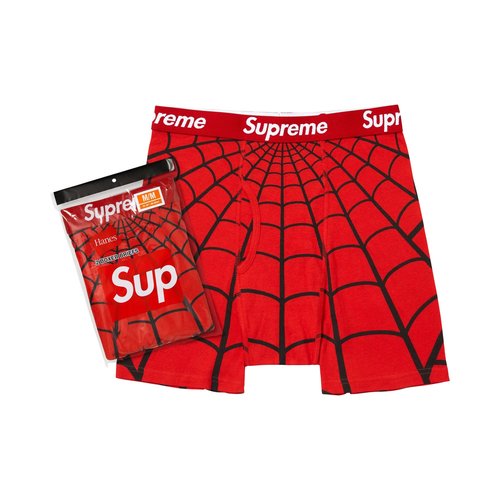 Supreme x Hanes Spider-Man Boxer Briefs - 2 Pack - SS26A66 RED