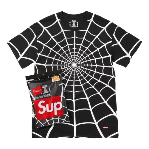 Supreme x Hanes Spider-Man Tagless T-Shirt 2 Pack - Black - SUP-SS26-190-BLK