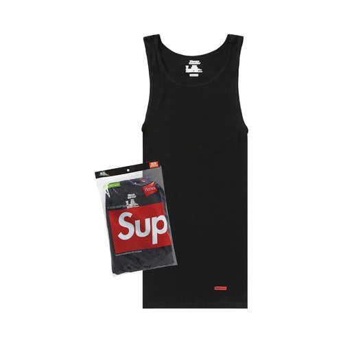 Supreme x Hanes Tagless Tank Tops - 3 Pack - 99HAA41B BLACK