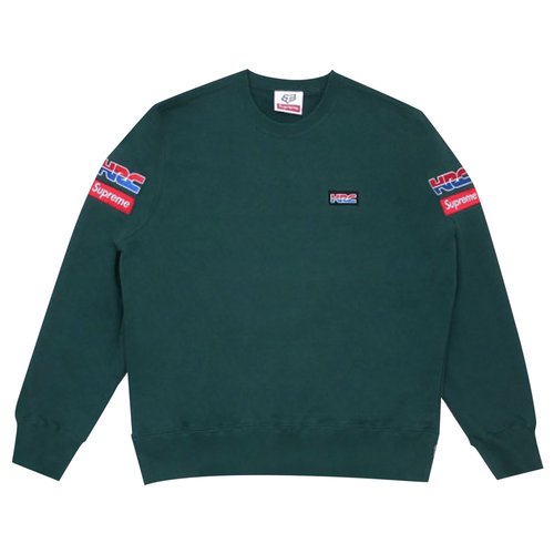 Supreme x Honda Fox Racing Crewneck - FW19SW6 DARK GREEN