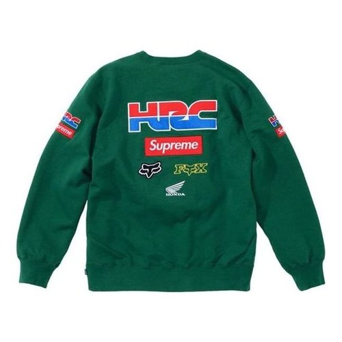 Supreme x Honda Fox Racing Crewneck - Green - SUP-FW19-594