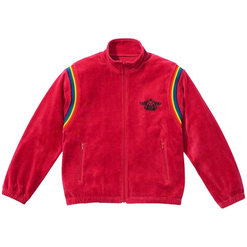 Supreme x Hysteric Glamour Velour Track Jacket - SS21J44 DUSTY RED