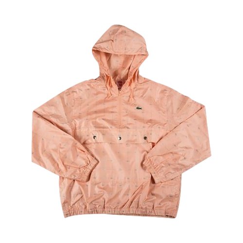 Supreme x Lacoste Reflective Grid Nylon Anorak - SS18J4 PEACH