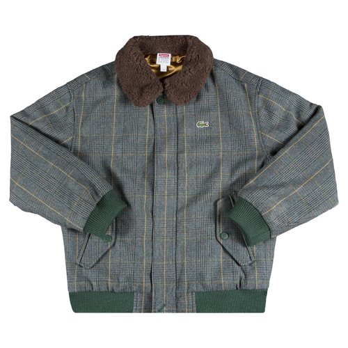 Supreme x Lacoste Wool Bomber Jacket | Size L - FW19J5 GREEN