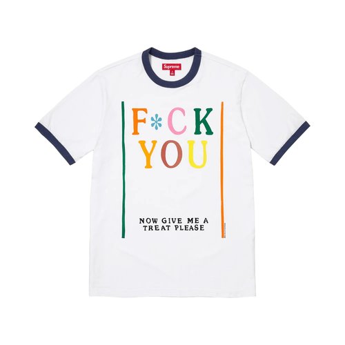 Supreme x Mike Kelley Ringer Tee - SS26KN74 WHITE