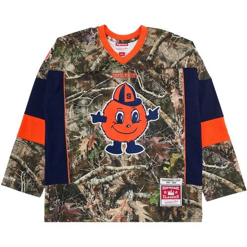Supreme x Mitchell & Ness NCAA Hockey Jersey - FW24KN49 TRUETIMBER KANATI CAMO