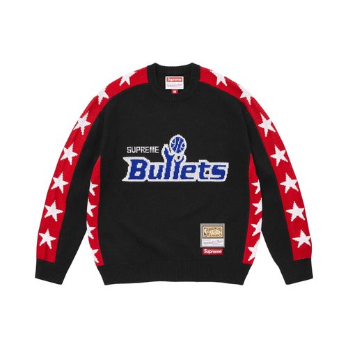 Supreme x Mitchell & Ness Teams Sweater - SS26SK36 BLACK