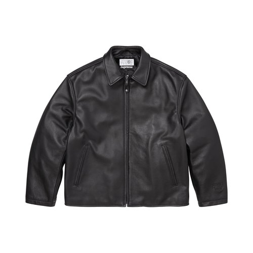 Supreme x MM6 Maison Margiela/Schott Eagle Leather Jacket - SS26J43 BLACK