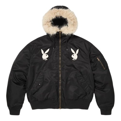 Supreme x Playboy SS26 Hooded MA-1 - Black - SUP-SS26-052-BLK