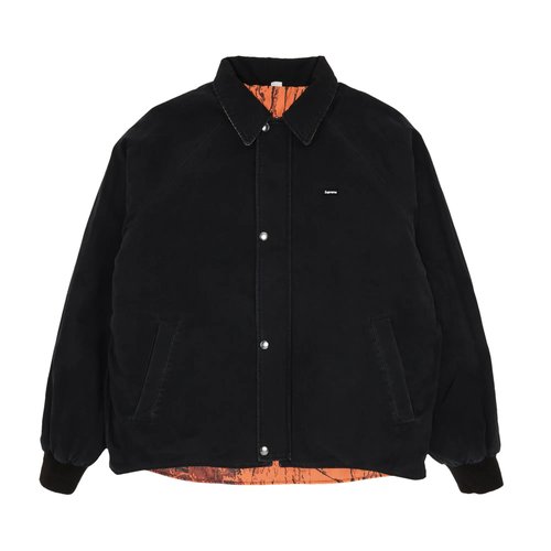 Supreme x RealTree Reversible Quilted Work Jacket - SS24J18 BLACK