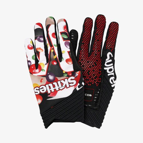 Supreme x Skittles x Castelli Cycling Gloves White FW21 'WhiteSeason