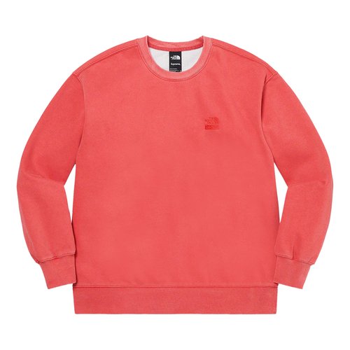 Supreme x The North Face Pigment Printed Crewneck - SS21SW2 RED
