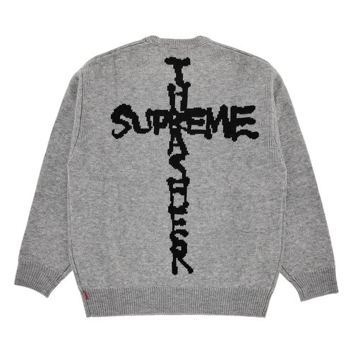 Supreme x Thrasher Sweater | Size M - FW24SK49 HEATHER GREY