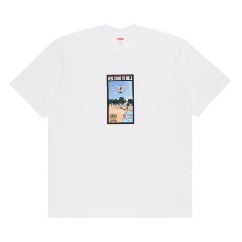 Supreme x Toy Machine Welcome To Hell Tee - SS24T4 WHITE