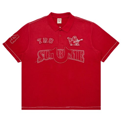 Supreme x True Religion Appliqué Polo - FW25KN3 RED