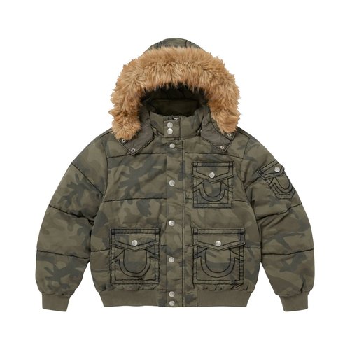 Supreme x True Religion Puffer Jacket - FW25J64 OLIVE CAMO