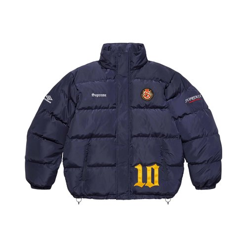 Supreme x Umbro Down Puffer Jacket - FW25J88 NAVY