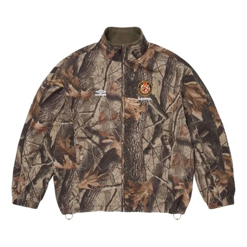 Supreme x Umbro SS26 Cotton Ripstop Track Jacket - Realtree Hardwoods Camo - SUP-SS26-009-RELTREHRDWODCAMO