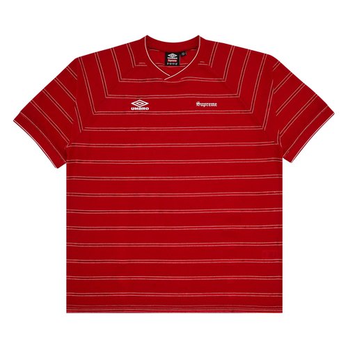 Supreme x Umbro Stripe Soccer Jersey - SS25KN65 RED