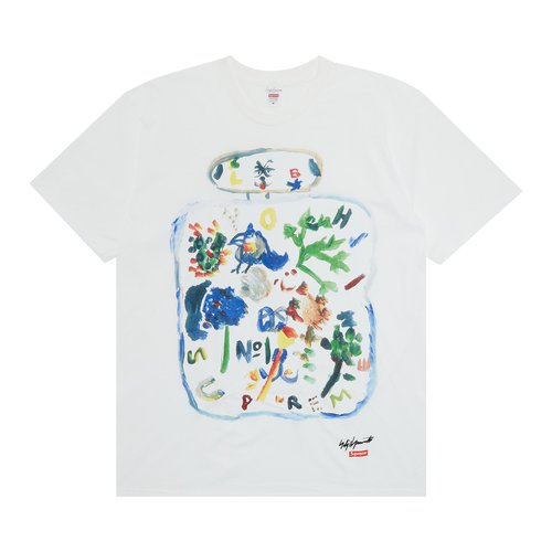 Supreme x Yohji Yamamoto Paint Tee - FW22T3 WHITE