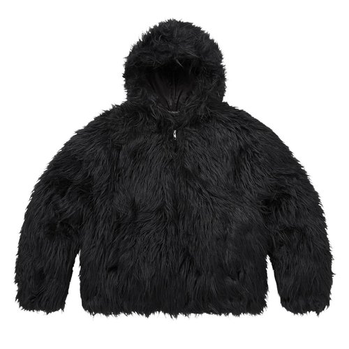 Supreme x Y's Faux Fur Windstopper Hooded Bomber Jacket - FW25J20 BLACK