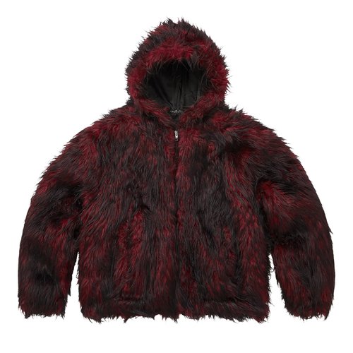 Supreme x Y's Faux Fur Windstopper Hooded Bomber Jacket - FW25J20 RED