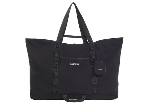 Supreme XLarge Tote Bag + Utility Pouch - Black