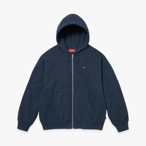Supreme Zip Up Hooded Sweatshirt Navy FW23 'Small Box' 17177 Solesense